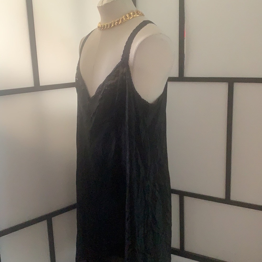 Vintage Women’s Black Slip Size 44 Plus Size I381 - Picture 7 of 9
